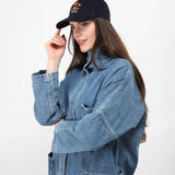 Poppy Cap (Navy Cord)