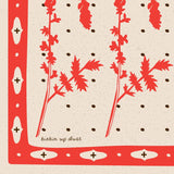 "kickin' up dust" cotton voile bandana - cream