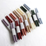 100% Beeswax Dipped Taper Candles | All Natural, Handmade (Eucalyptus / Standard 10" Long)