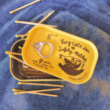Very Cute Tin of Safety Matches (Yellow)