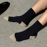 Her Glow Socks (Black/Gold)