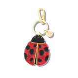 Hand-painted Lady Bug Bag Charm + Keychain | Eco-Friendly