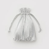 Pleated Baggu (Chrome Metallic)