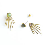 Judy Jacket Earrings Green Aventurine