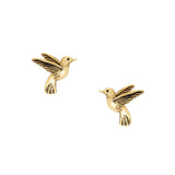 Hummingbird Studs (18K Gold Plated)