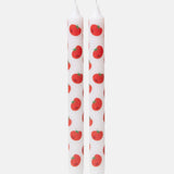 Tomato Set of 2 Taper Candles