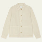 Herringbone Overshirt (Ivory)