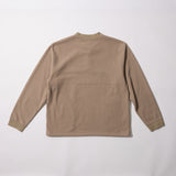 Fleece Waffle Button Anorak (Beige)