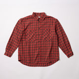 Two Pocket Flannel Check Shirt (Red/Beige)