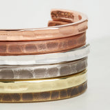 Trench Cuff (Copper / Work Patina / Large)