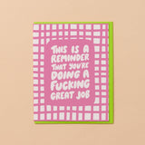 You're Doing a Fucking Great Job Card
