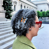 Mini Monarch Claw Hair Clip (Orange)