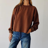 The Boxy Crop Sweatshirt (Cedar)