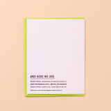 Birthday Gull Letterpress Birthday Card