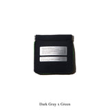 COIN CARD HOLDER: Light Gray/Orange