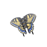 Hand-painted Swallowtail Butterfly Claw Hair Clip: White