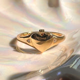 Heart Locket Ring (Gold / 8)