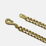 Curb Chain with Fish Hook (Brass)