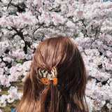 Hand-painted Tiger Moth Claw Hair Clip