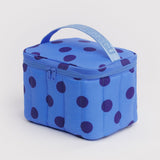 Puffy Lunch Bag (Blue Polka Dots)