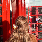 Hand-painted Tiger Moth Claw Hair Clip
