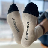 Color Block Girlfriend Socks (Black Coffee)