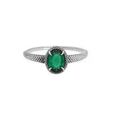 Viper Ring (Green/Stainless Steel)
