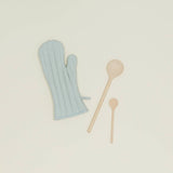 Simple Linen Oven Mitts (Ivory)