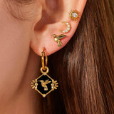 Hummingbird Studs (18K Gold Plated)