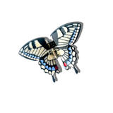 Hand-painted Swallowtail Butterfly Claw Hair Clip: Pink - Limited Edition