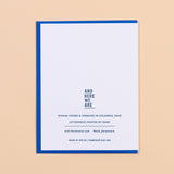 So Far, So Good Anniversary Letterpress Greeting Card