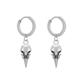 Bird Skull Earrings (18K Gold Plated)