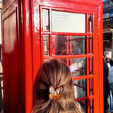 Hand-painted Tiger Moth Claw Hair Clip