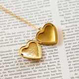 Vintage 'I Love You' Heart Locket Necklace: 16"