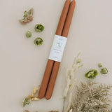 100% Beeswax Dipped Taper Candles | All Natural, Handmade (Bluebell / Standard 10" Long)