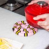 Pink Snake Trivet