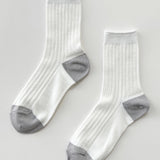 Her Glow Socks (White/Silver)
