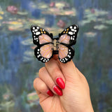 Mini Monarch Claw Hair Clip (Orange)