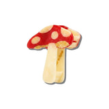 Hand-painted Mushroom Claw Hair Clip | Eco-Friendly: Red