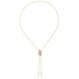 Snake Bolo Tie (Rhodium Plated)