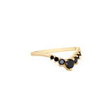 Opera Ring (Black/18K Gold Plated Stainless Steel)
