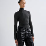 Pascale Turtleneck in Charcoal Heather