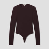 Aura Long Sleeve Bodysuit (Chocolate)