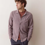 Classic Stretch Selvage Shirt (Burg/Blue Gingham)