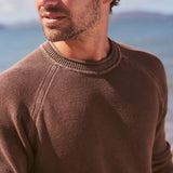 Noah Garment Dye Roll Neck Sweater (Java)