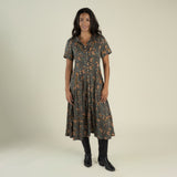 La Dahlia Dress (Copper Floral)