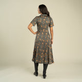 La Dahlia Dress (Copper Floral)