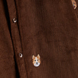 Lobo Embroidery Corduroy (Brown)