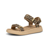 Line Suede Sandal (Leopard)