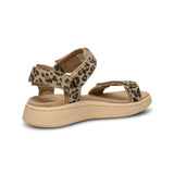 Line Suede Sandal (Leopard)